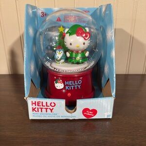 Hello Kitty Festive Snowglobe - Red and Green